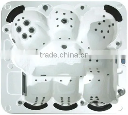 Wholesale spa products from Hangzhou China colorful water lamp 5 person swim spa pool with DVD