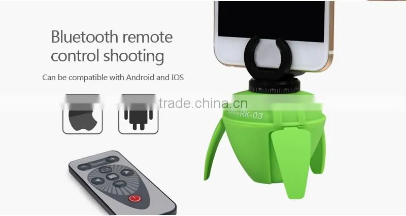 RK-03 360-degree Rotate Smart Mini Panorama Robot Selfie Photography for iPhone 6s/6/plus Apple IOS and Android System