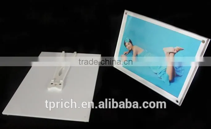 Elegant design for acrylic photo frame table tablet stands with 2015 hot sale