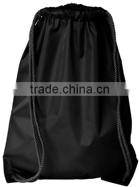 Colorful lightweight drawstring backpack polyester practical drawstring bag
