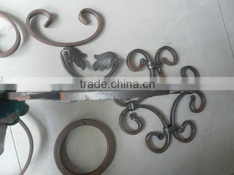 Outdoor wrought iron railing parts