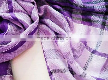 fashion acrylic knitted jacquard scarf