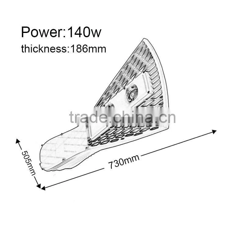 China Factory All In One epistar led Street Light 100w 140w 180w For Outdoor Fixture