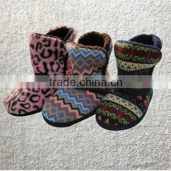 2014 fashion colorful knitted ladies women winter boots
