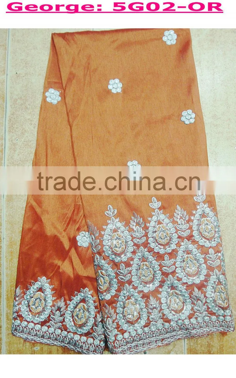 Royal bule best seller African styles lace fabrics george lace in stock