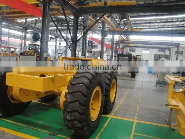 China made 220HP sdlg motor grader with Shanghai/cummins engine ZF6WG180 transmission