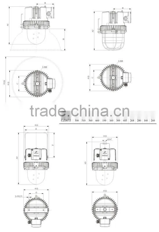 Explosion proof lighting fixture,HPS