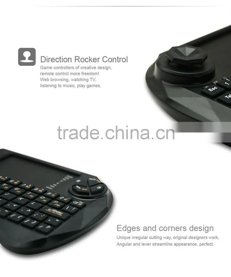 2.4GHz Mini Wireless Fly Air Gaming Mouse Keyboard With High Sensitive Smart Touchpad