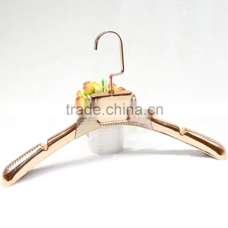 Electroplating gold plastic hanger /fancy clothes hanger