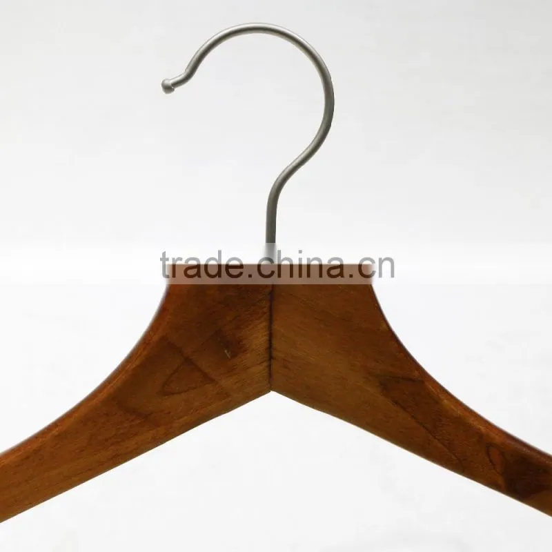 Good selling non- slip slender wooden cloth hanger FACTORY