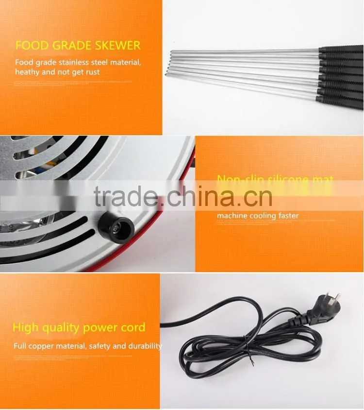 11 Skewers Electric Vertical Kebab Rotating Barbecue BBQ Grill