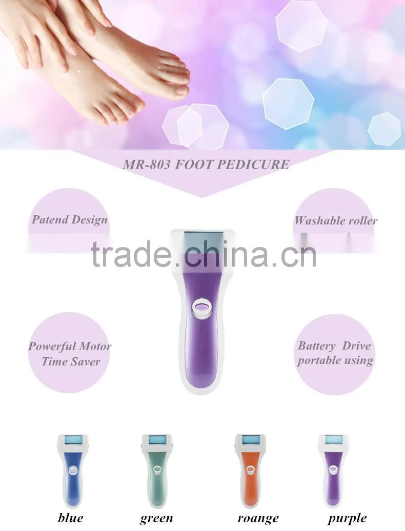 Detacheable Head Design Battery Operated foot buffer /Pedicure machine/foot file in Summer solution