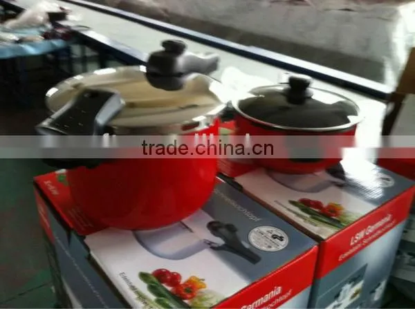 high quality ceramic coating kitchenware, suitable for all stoves, with CE&GS certificate, red