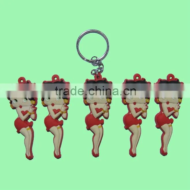 car shape 3d soft pvc keychain