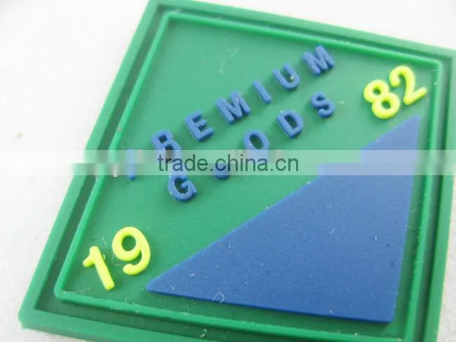 embossed pvc patch