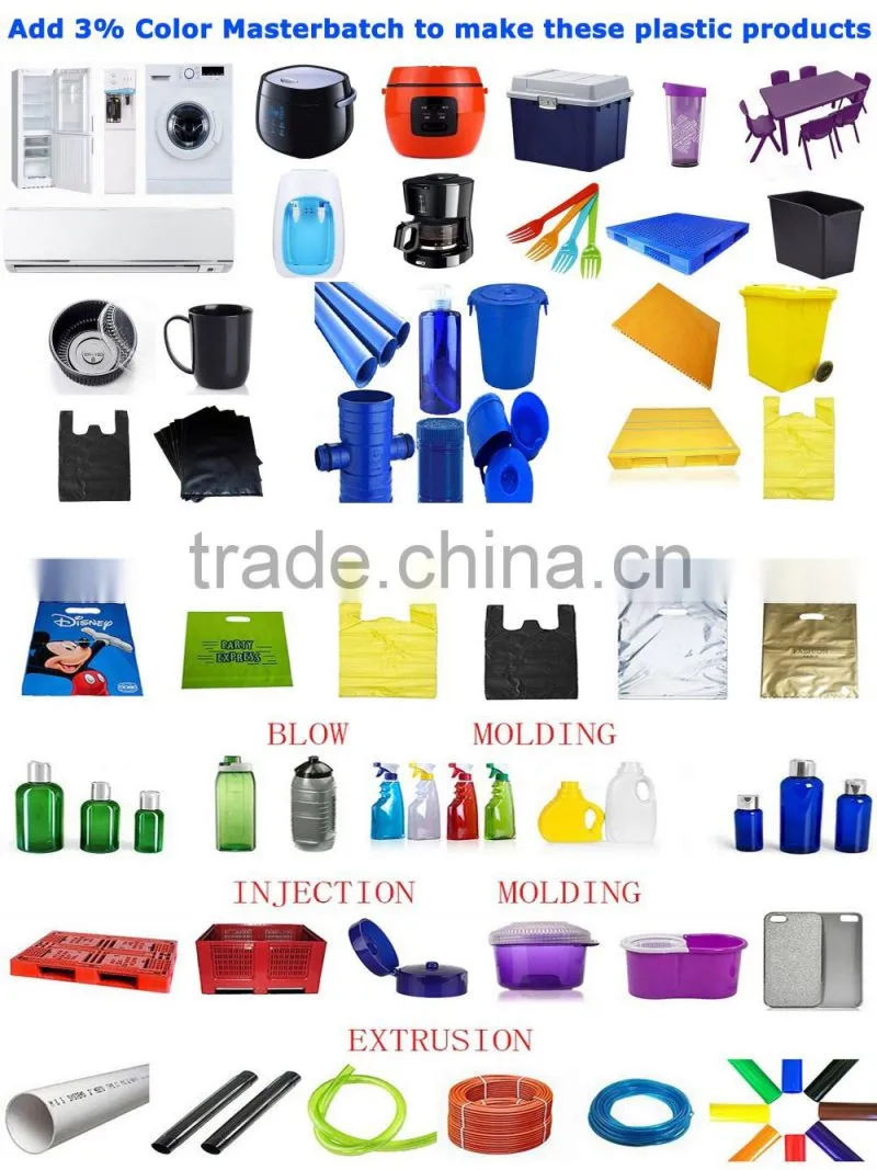 Plastic Black Masterbatch for PC/PET/PE/PP