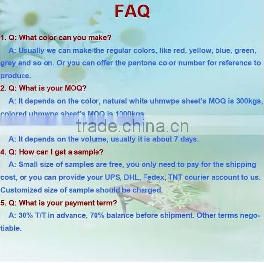 Professional uhmw pe sliding panel fenders with low price