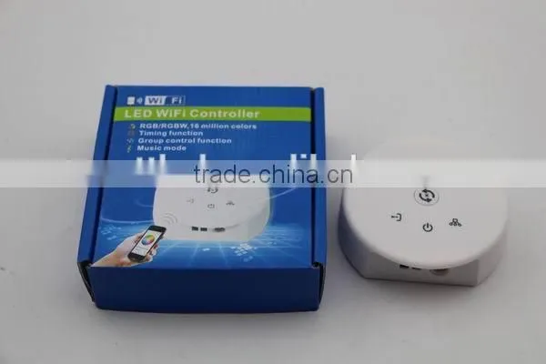 16 Millions color Wifi RGB Controller 12-24V LED Controller with Music Modes for RGBW LED Strip IOS/Android System Smartphone