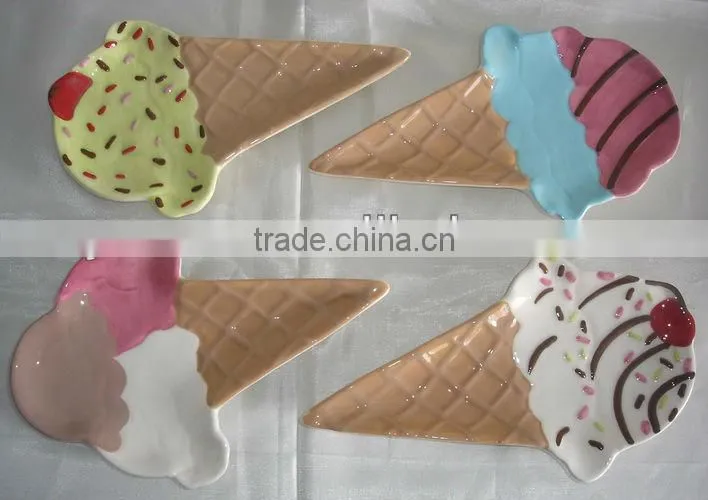 ceramic ice cream dish