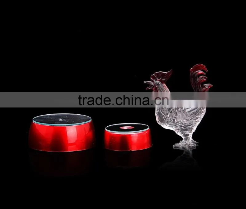 Hot rooster sculpture,crystal cock rooster,colorful rooster figurine