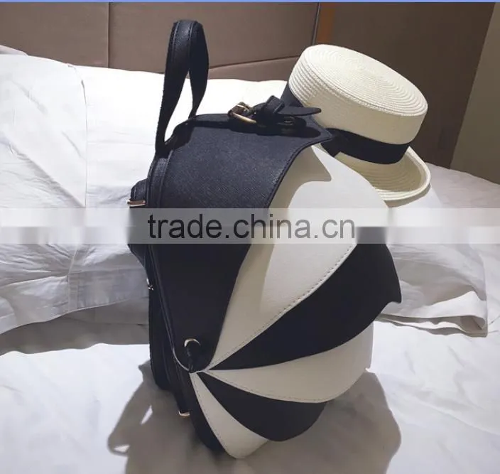 2016 fashion design backpack hot sell PU backpack cute beetles backpack