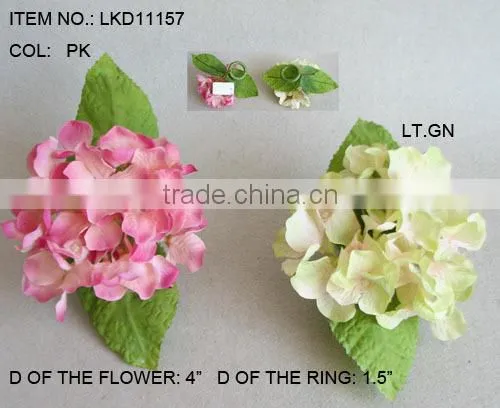 artificial handmade foam berries and pine needle napkin ring