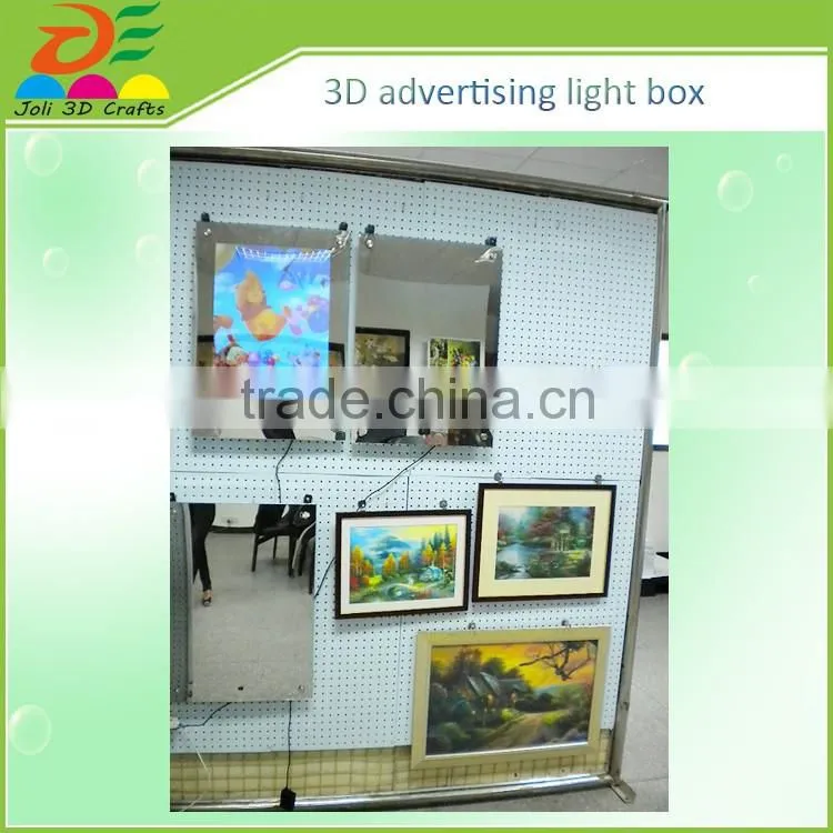 promotional gift outdoor advertising light box/ large size 3d poster light box