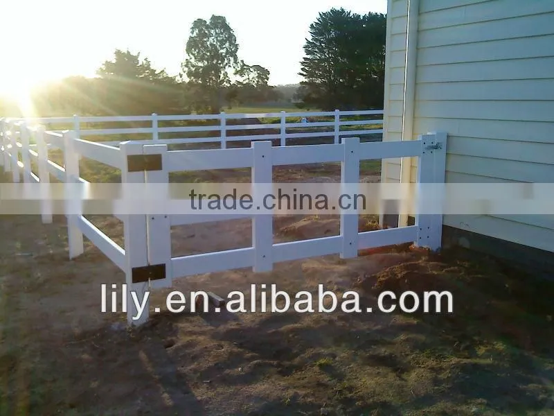 vinyl horse fence, popular style in overseas market