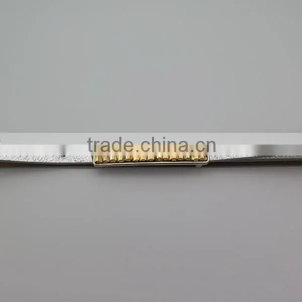 Factory supply girl fashion silver skinny belt