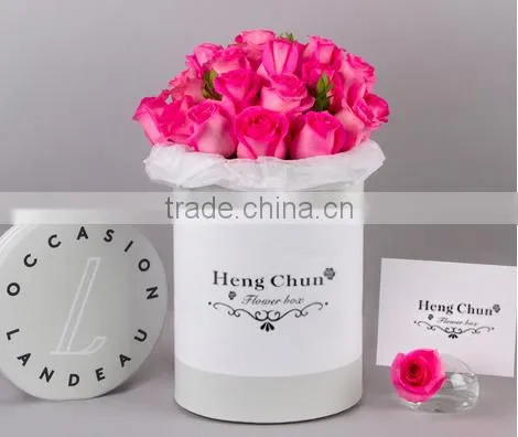 cardboard round packaging box for flower