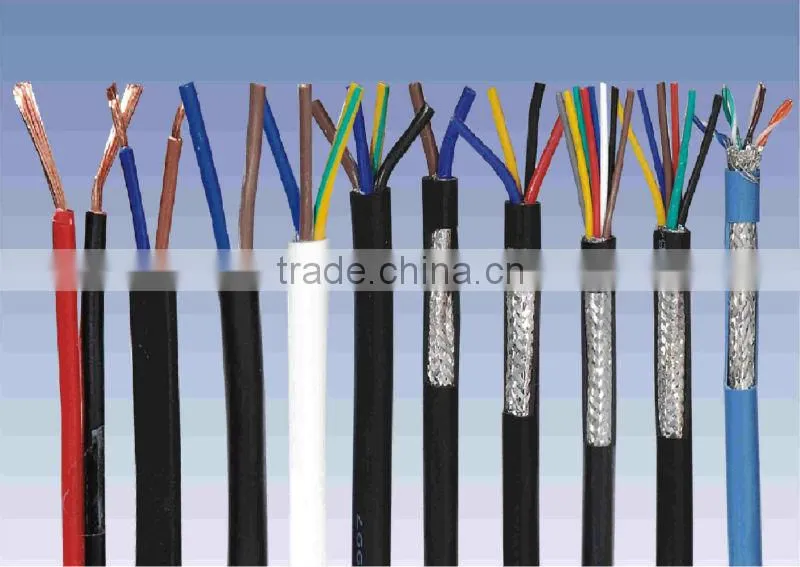 Control cable armoured with thin steel wire KVV32