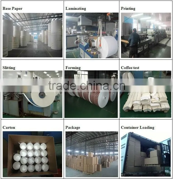 Thread machine for colorful ripple wall paper cup