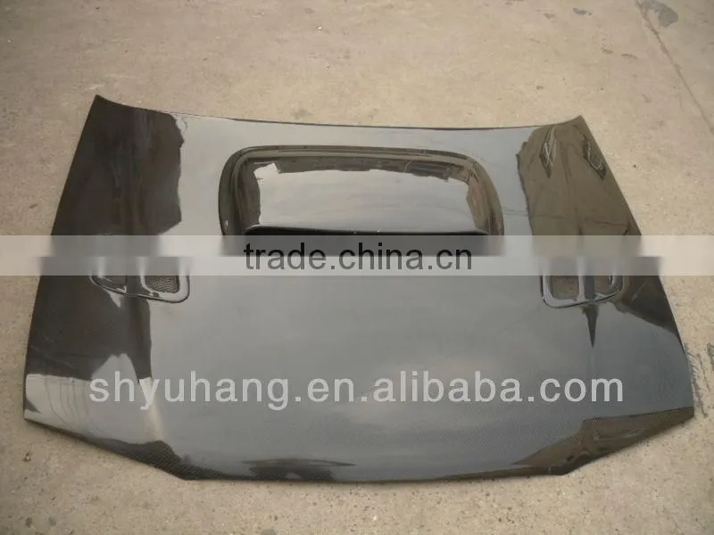 carbon fiber engine hood for For GC8 STI