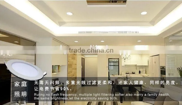 Round/square dimmable slim led panel light led downlight 30w Dia 300mm
