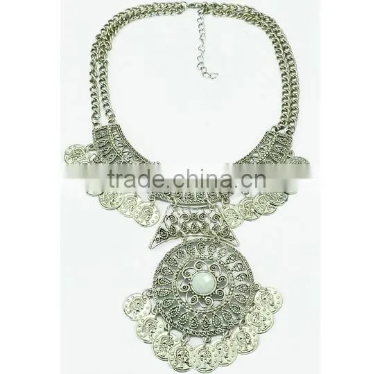 2016 Gypsy Coin Tassel Collar Bohemian Vintage exaggerate necklace