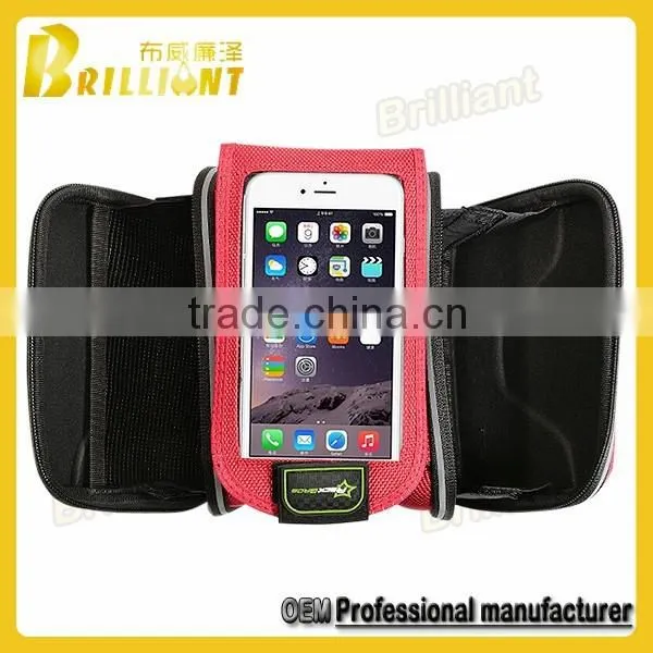 hard waterproof bicycle front tube bag