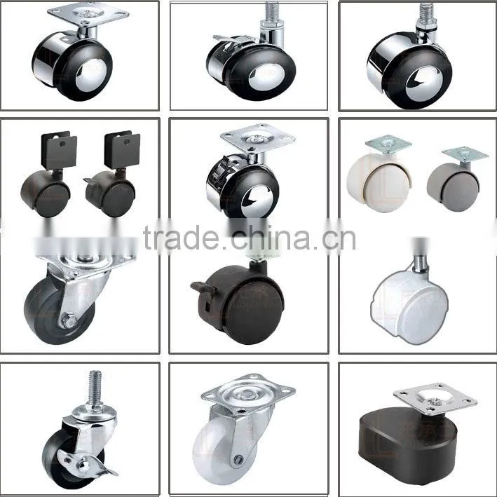 125mm heavy duty swivel caster industrial casters rubber trolley wheels made in China