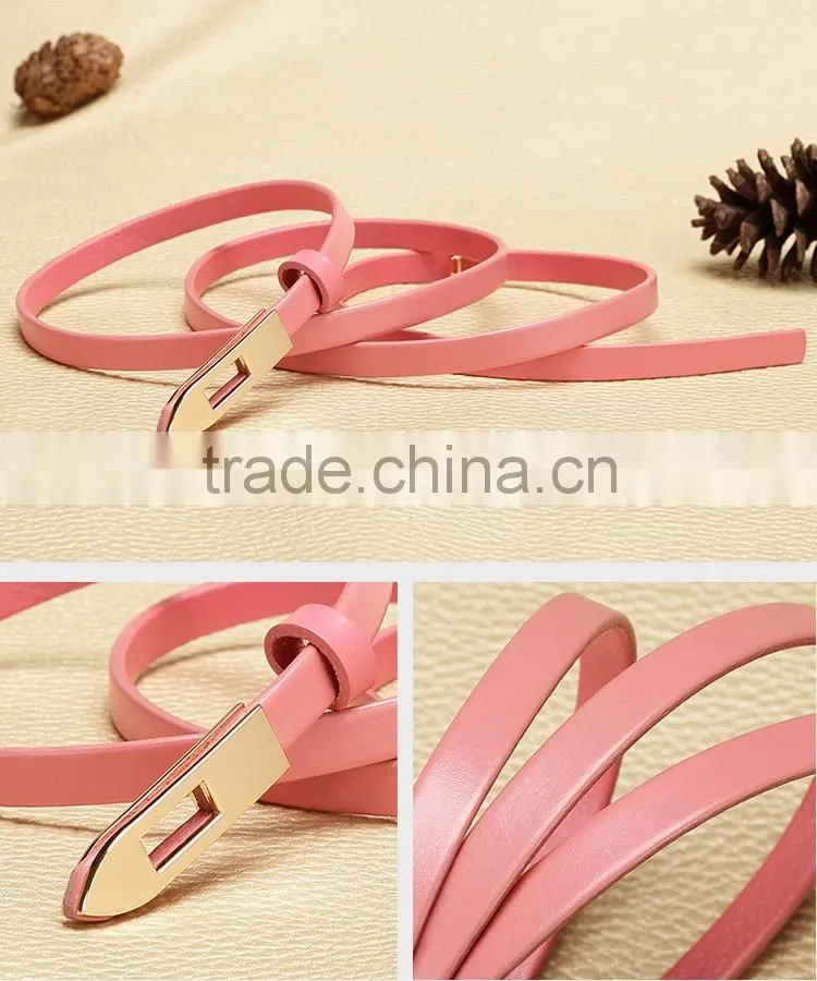2016 newest slim leather belt for women