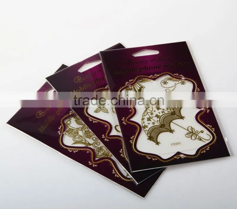 long last metallic tattoo sticker phone sticker for mobile