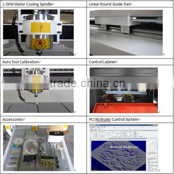 Platform Moving PCB CNC Router ZK-6060 With 1.5KW Spindle&Linear Round Guide Rail 600*600*100mm