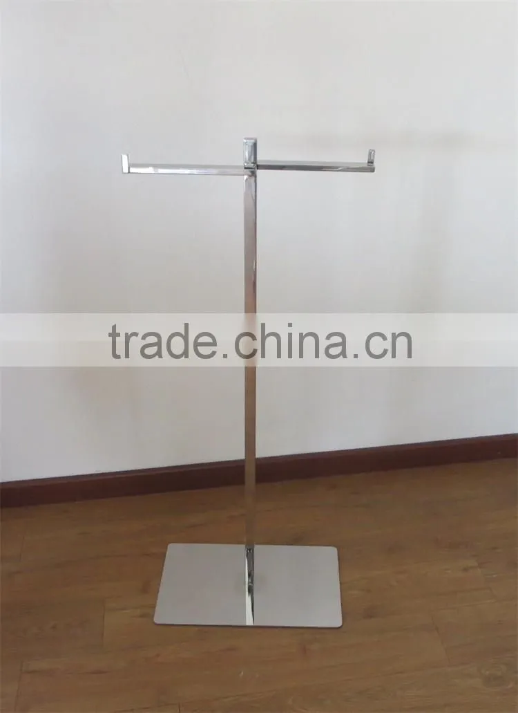 Chrome Plating Finish Tall Metal handbag Display Rack