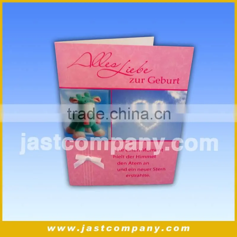 High Quality Colorful Latest Baby Baptism Card Designs, Handmade Gift Card For Baby Baptism Invitation