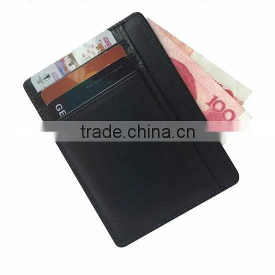 RFID Wallet Leather RFID Blocking Wallet Slim Card Holder Case
