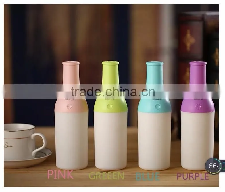 China manufacturer 180ml portable USB air purifier / air humidifier with nightlight