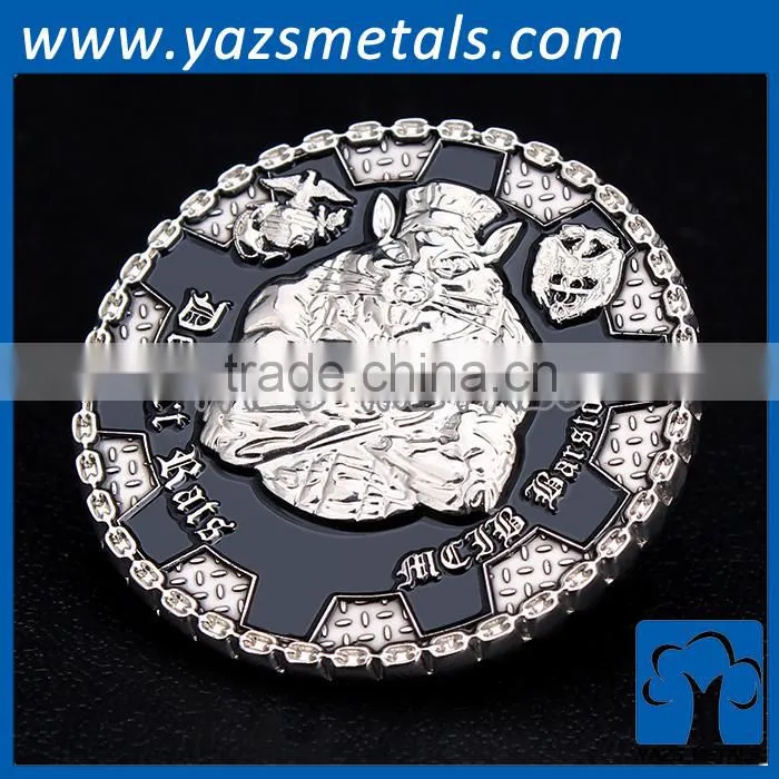 round custom metal coin making