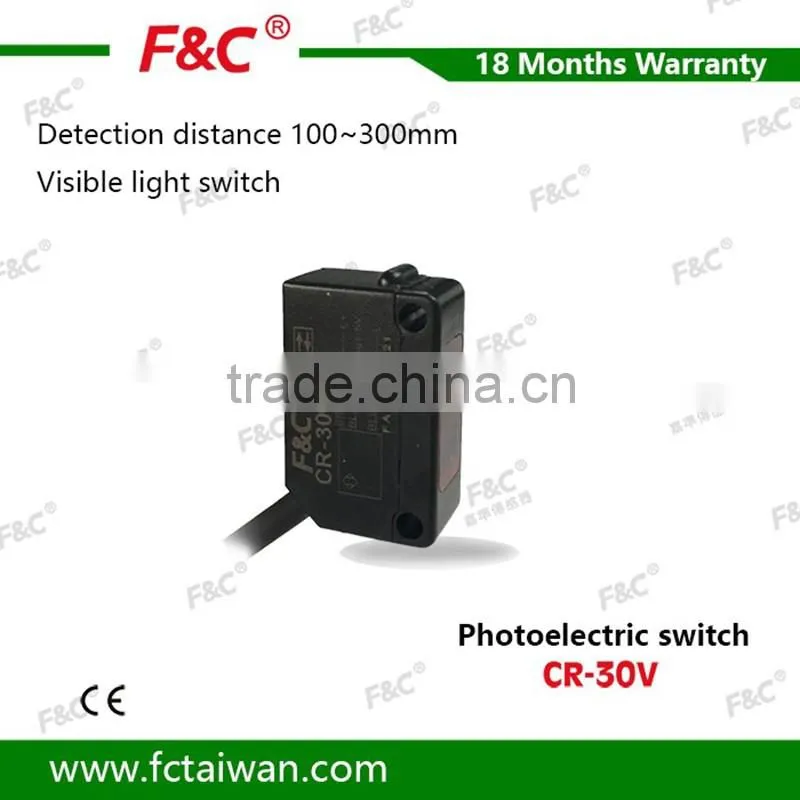 High quality F&C CR series photoelectric sensors CR-30V IP66 sensor switches
