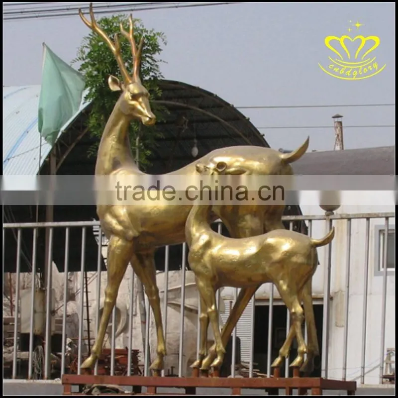 Outdoor landscape sculpture bronze deer sculpture all kinds of animal sculpture