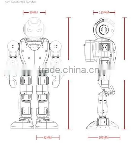 FBAL1S New product intelligent humanoid Robot intelligent fashion Game 3D toy Robot (FBELE)