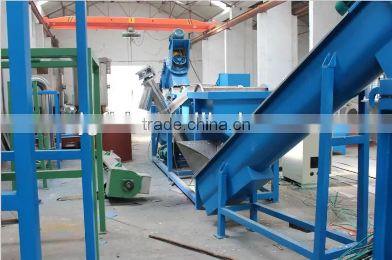 waste plastic recycling washing line