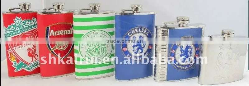 stainless steel hip flask with pearl outside